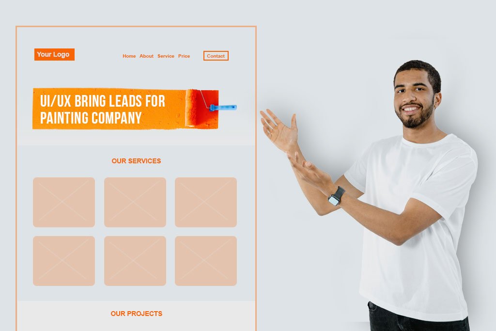 Painters Web Maker Expert Showing How UI/UX Brings Leads to Your Painting Company Website