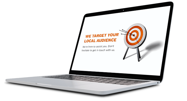 Showing on Laptop Painters Web Maker Help Your Painting Business to target your local client